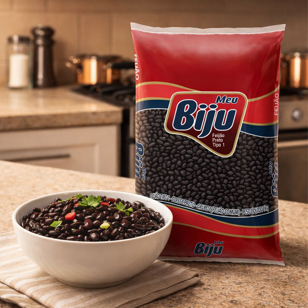 Frijoles negros  MEU BIJU (3 x 1Kg / 2.2 lb) - Miniatura 4