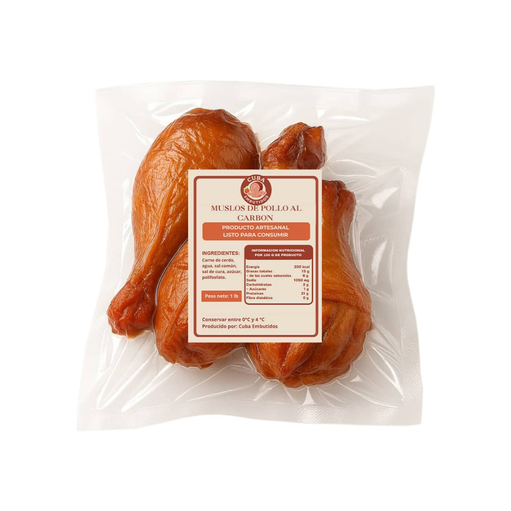 Muslos de pollo al carbón Cuba Embutidos (454 g / 1 lb) - Miniatura 2