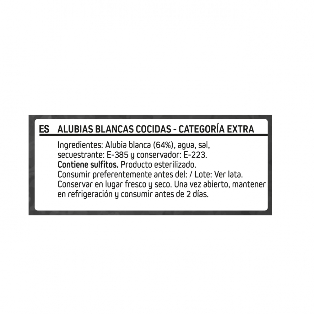 Frijoles blancos cocidos Montey (2.5 Kg / 5.5 lb) - Miniatura 3