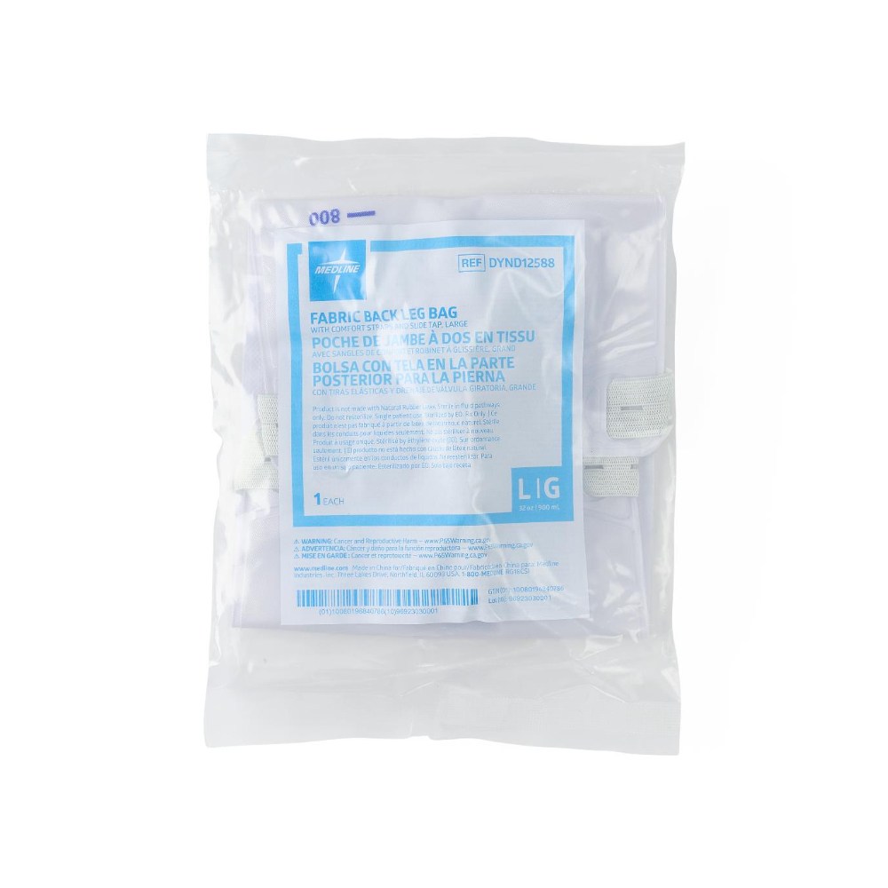 Bolsa colectora de orina con tela en la parte posterior para la pierna 900 ml / 32 oz Medline - Miniatura 4