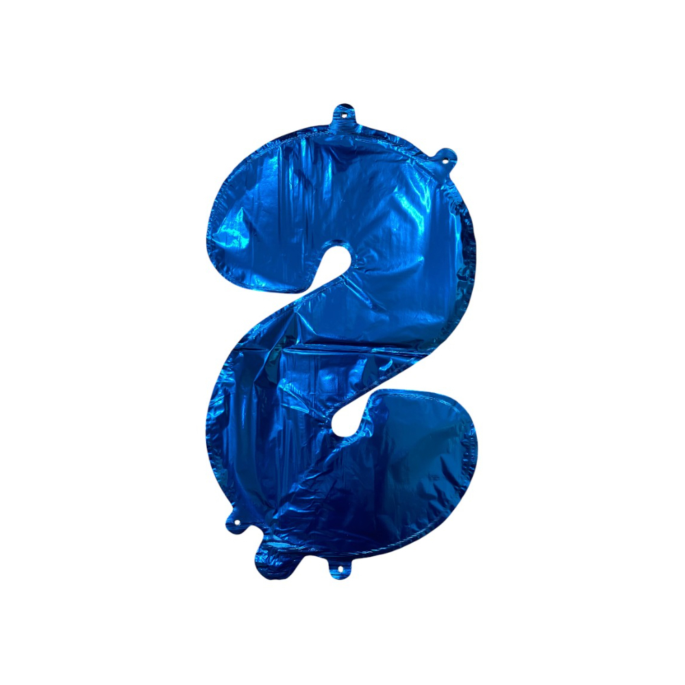 Globo azul número 8 Balloon (16 pulgadas) - Miniatura 3