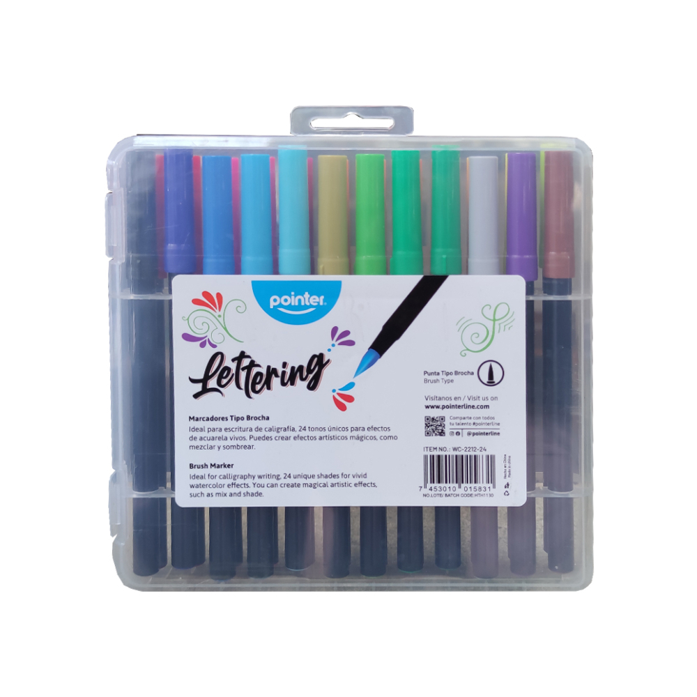 Juego de 24 marcadores Lettering Pointer - Miniatura 4