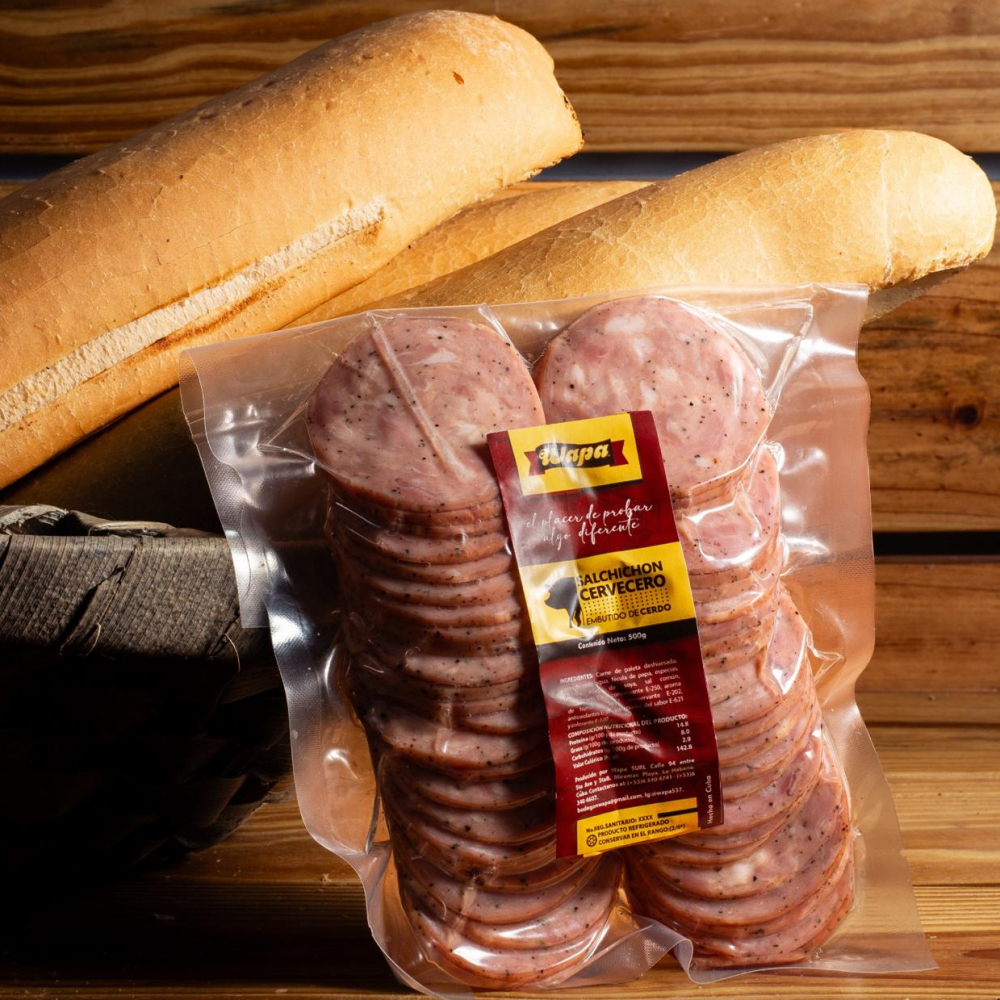 Salchichón cervecero lasqueado Wapa (500 g / 1.1 lb) - Miniatura 3