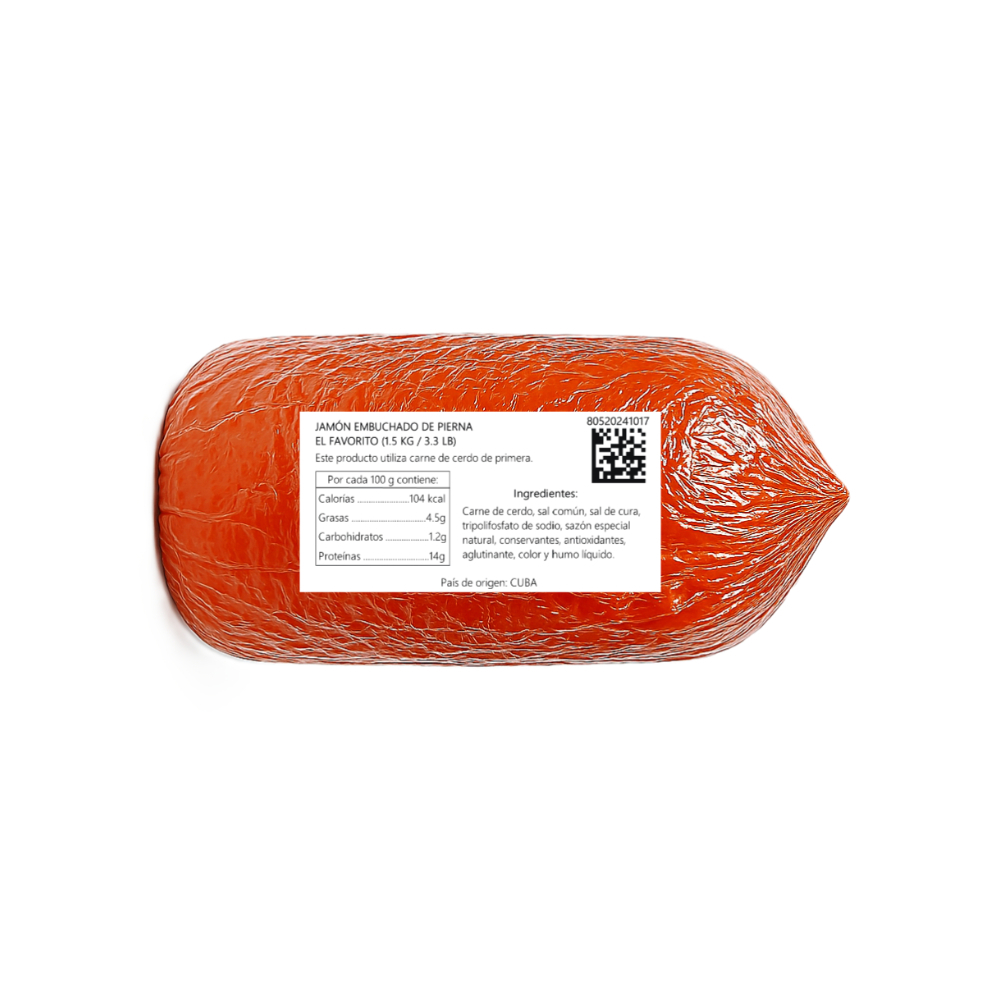 Jamón embuchado de pierna El Favorito (1.5 kg / 3.3 lb) - Miniatura 3