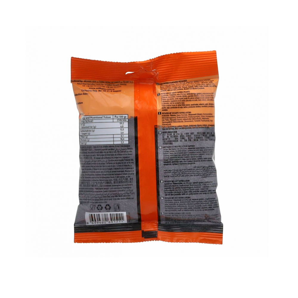 Pistachos con sabor a pimentón picante List Nuts (100 g / 3.53 oz) - Miniatura 2