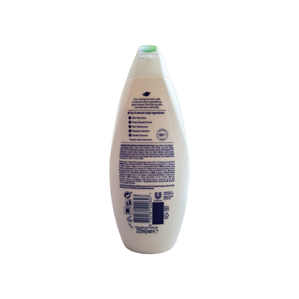 Gel de ducha restaurador con aceite de coco y extracto de almendra Dove (225 ml) - Miniatura 2