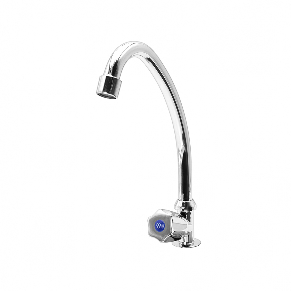 Grifo individual - llave o pila - cuello de ganso para fregadero con toma al mueble Griven - Miniatura 2