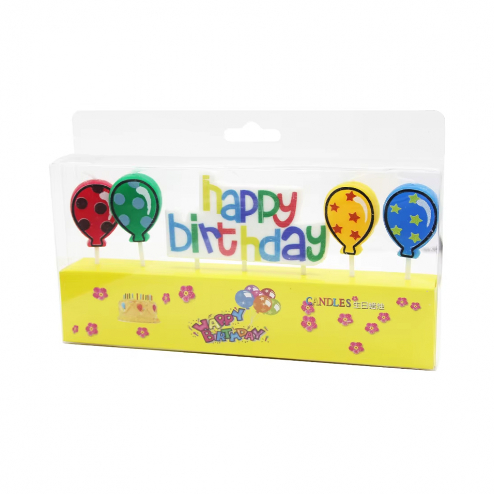 Juego de 5 velas de cumpleaños - Miniatura 4