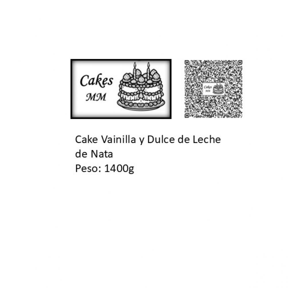 Cake de vainilla y dulce de leche de nata Cakes MM (12 comensales) - Miniatura 2