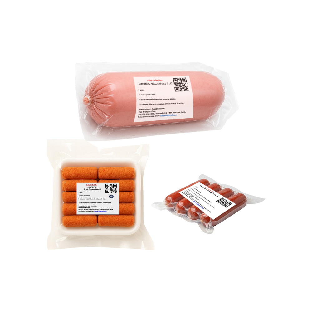 Chorizos rojos + jamón al ajillo + croquetas de jamon - Miniatura 2