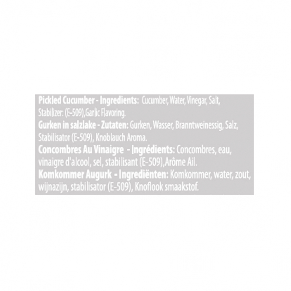 Pepinillos encurtidos Burcu (580 g / 1.28 lb) - Miniatura 3