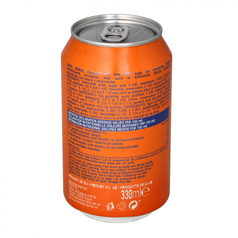 Refresco gaseado de naranja Santa (330 ml) - Miniatura 3