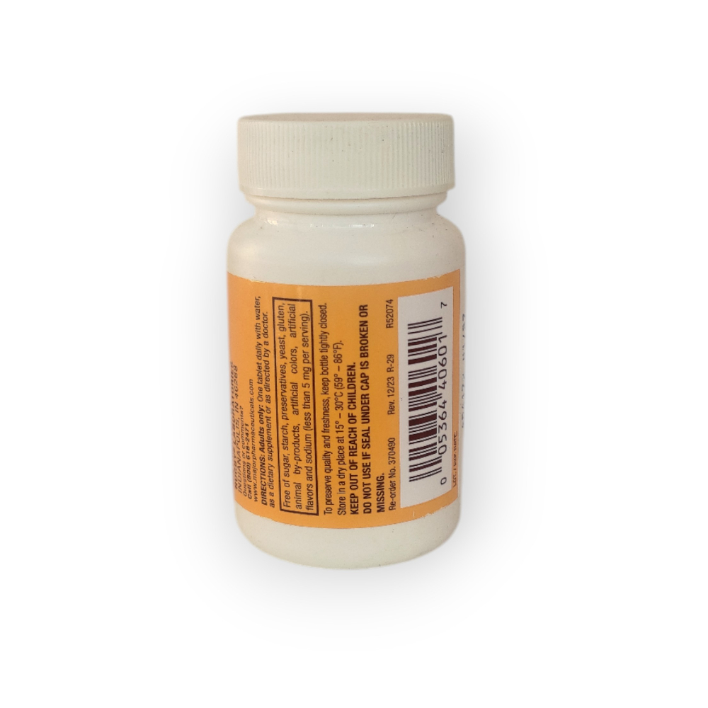 Vitamina B-6 25 mg Rugby (100 tabletas) - Miniatura 2