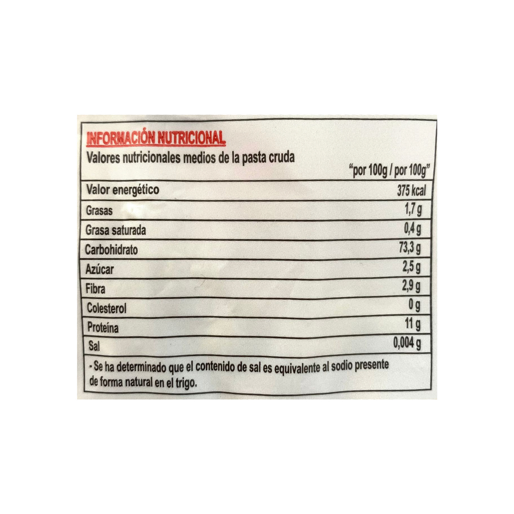 Pasta charleston sencilla Lucy (500 g / 1.10 lb) - Miniatura 3