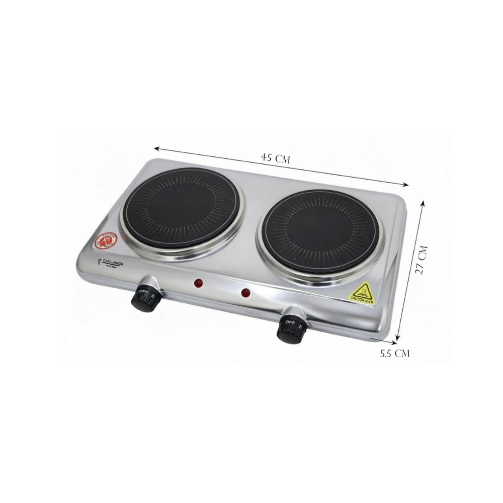 Cocina inflarrojo doble de 2100W Challenger ES-IF2Q2024 - Miniatura 2
