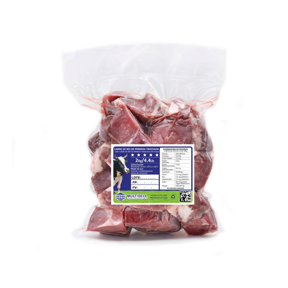 Carne de res de primera troceada Multisell (2.00 kg / 4.4 lb) - Miniatura 2