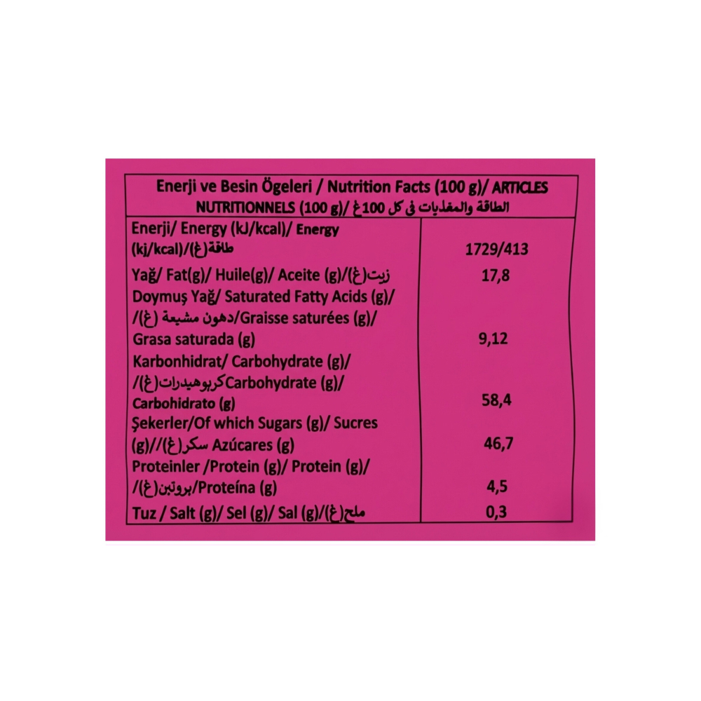 Dona rellena y cubierta con salsa de fresa y grageas Everyday Oslo (45 g / 1.58 oz) - Miniatura 3