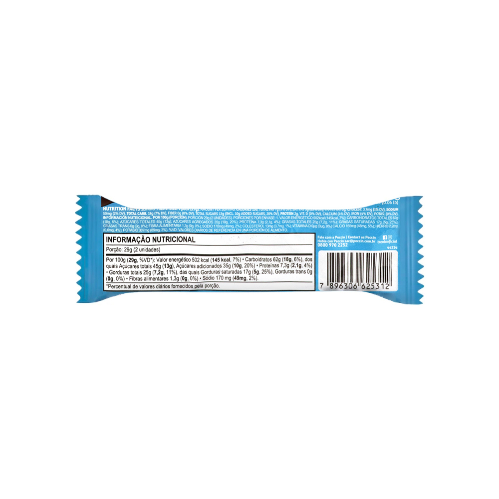 Barquilla rellena sabor leche y cubierta con chocolate con leche Trento (8 x 29 g / 1.02 oz) - Miniatura 3