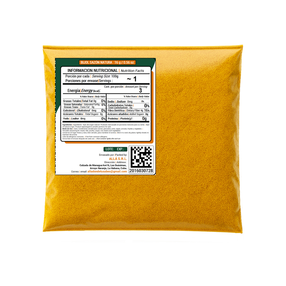 Sazón natural bijol ALLÁ (16 g) - Miniatura 2