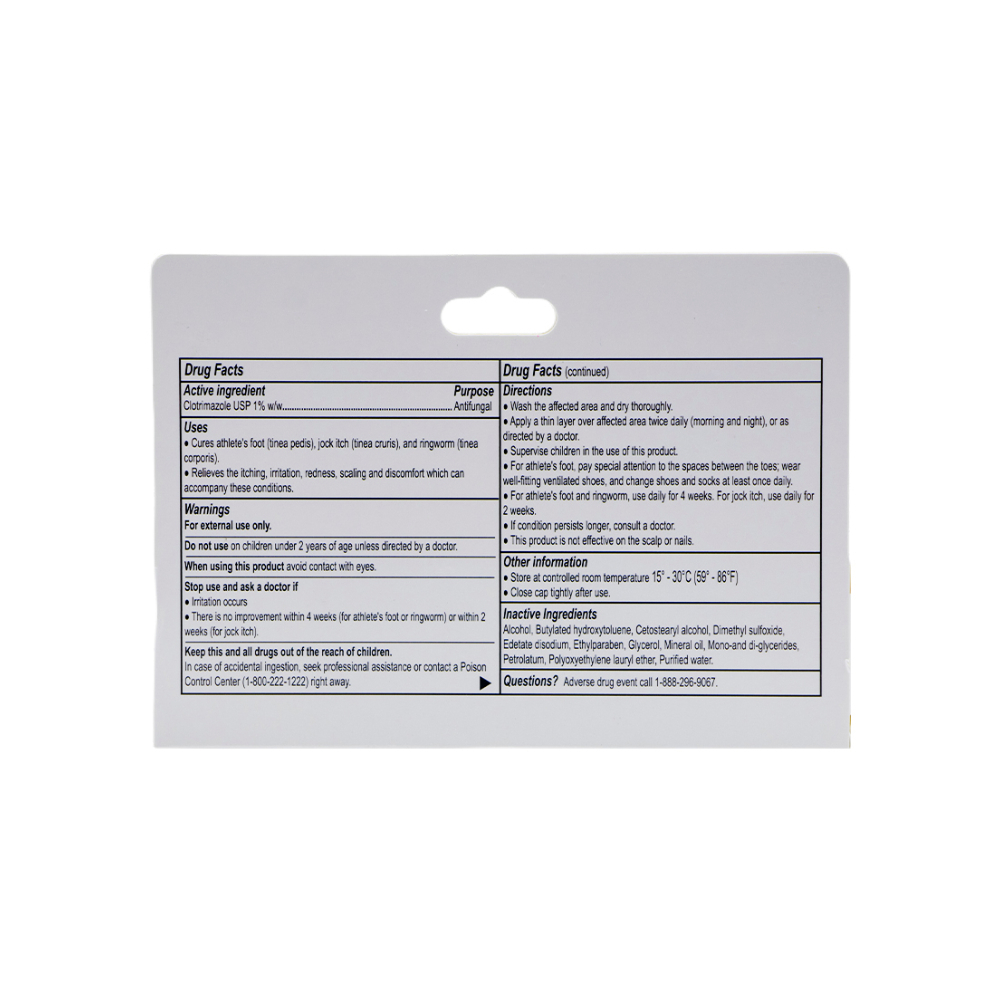 Clotrimazol 1% crema antifúngica Rugby (28 g / 1 oz) - Miniatura 2