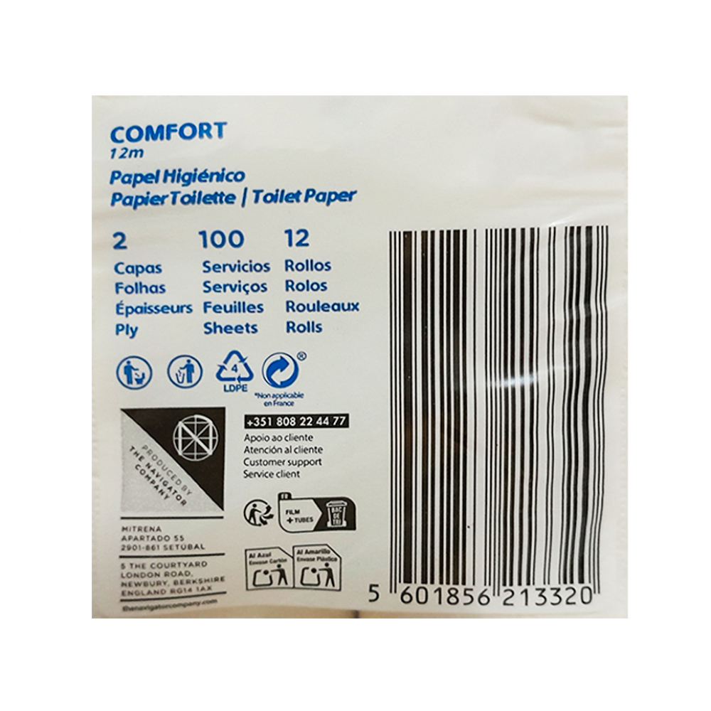 Papel sanitario Extrela Confort (12 U) - Miniatura 3