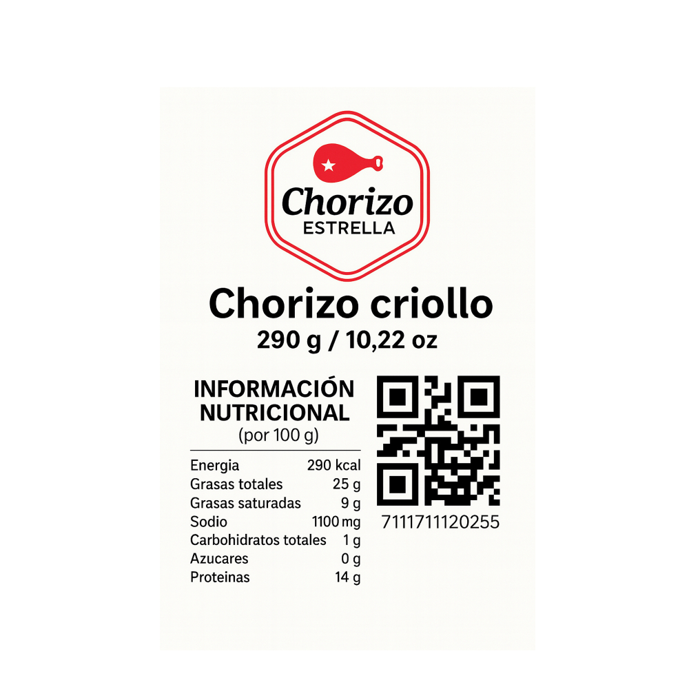 Chorizo criollo Delicias Estrella (290 g / 10.22 oz) - Miniatura 2