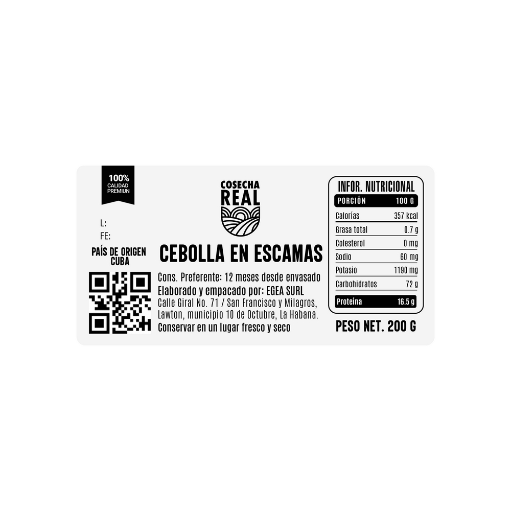 Cebolla en escamas Cosecha Real (200 g / 7.05 oz) - Miniatura 3