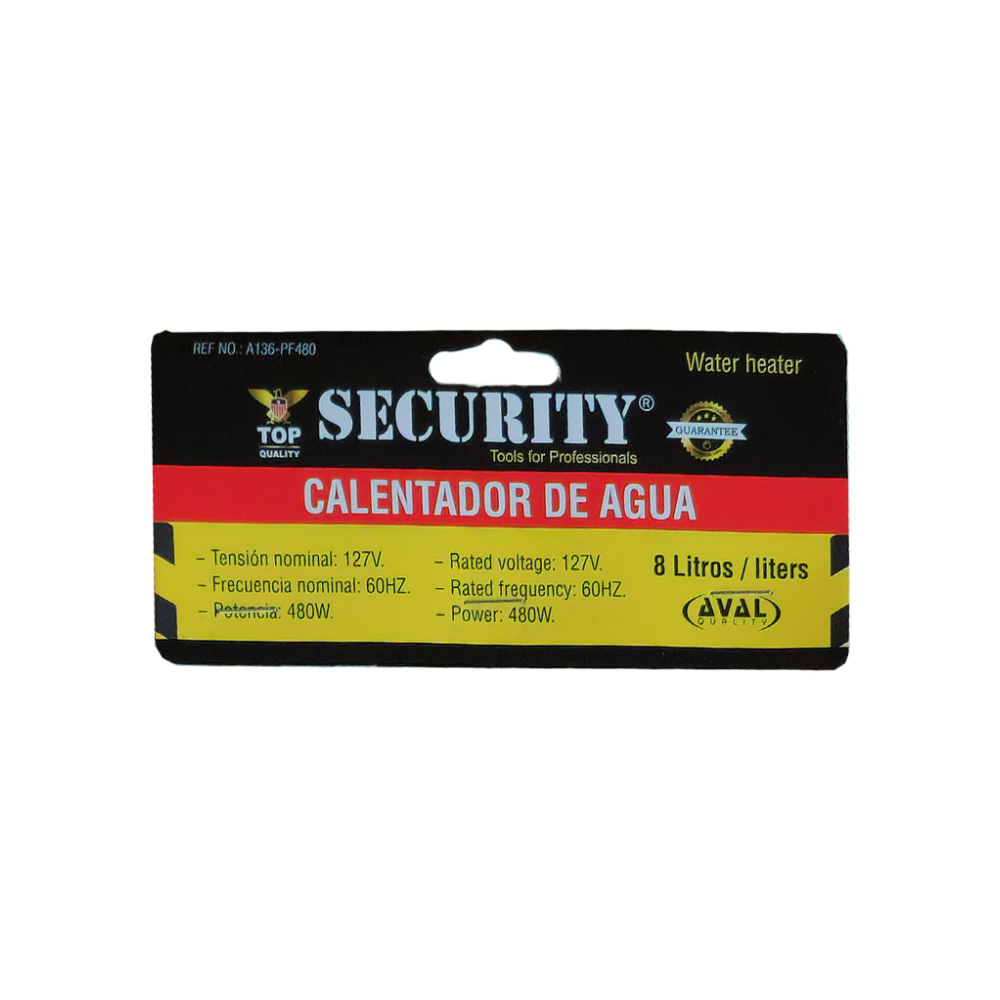 Calentador de agua de 110 V / 60 Hz / 480 W Security - Miniatura 4
