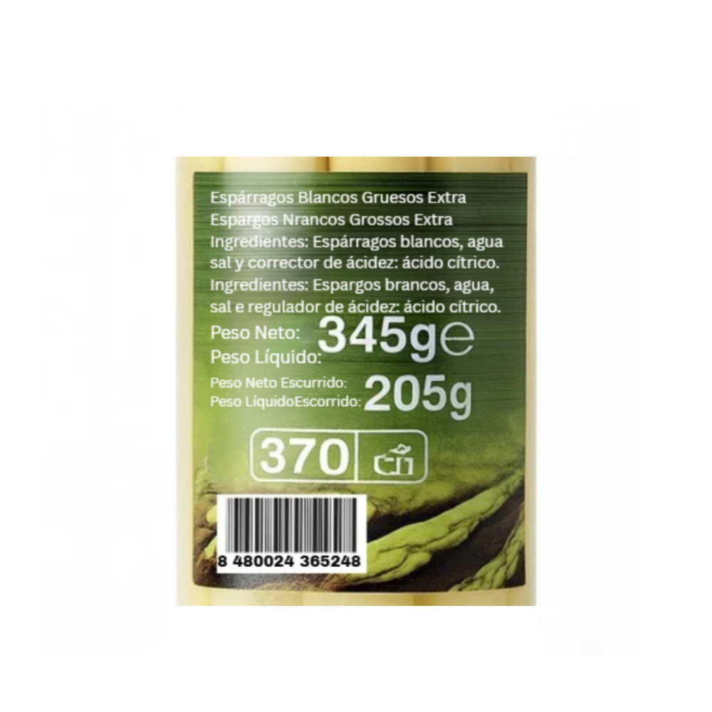 Espárragos blancos gruesos Vivó (345 g / 12.16 oz) - Miniatura 4