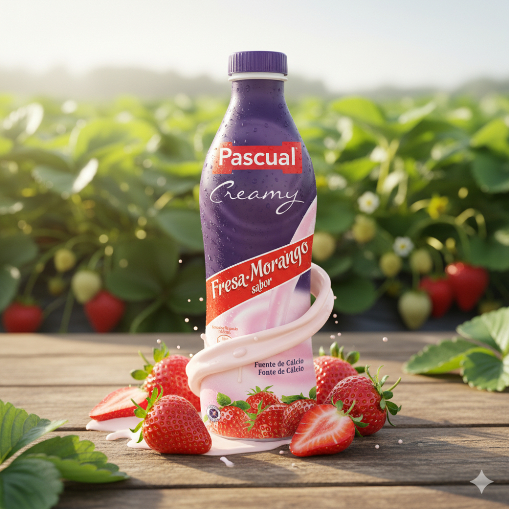 Yogur Creamy líquido sabor fresa Pascual (750 ml) - Miniatura 4