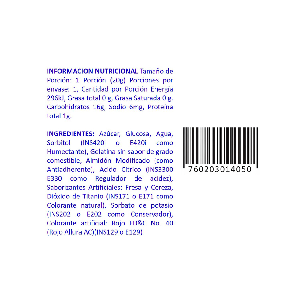 Gomitas corazones Guandy (20 g) - Miniatura 3