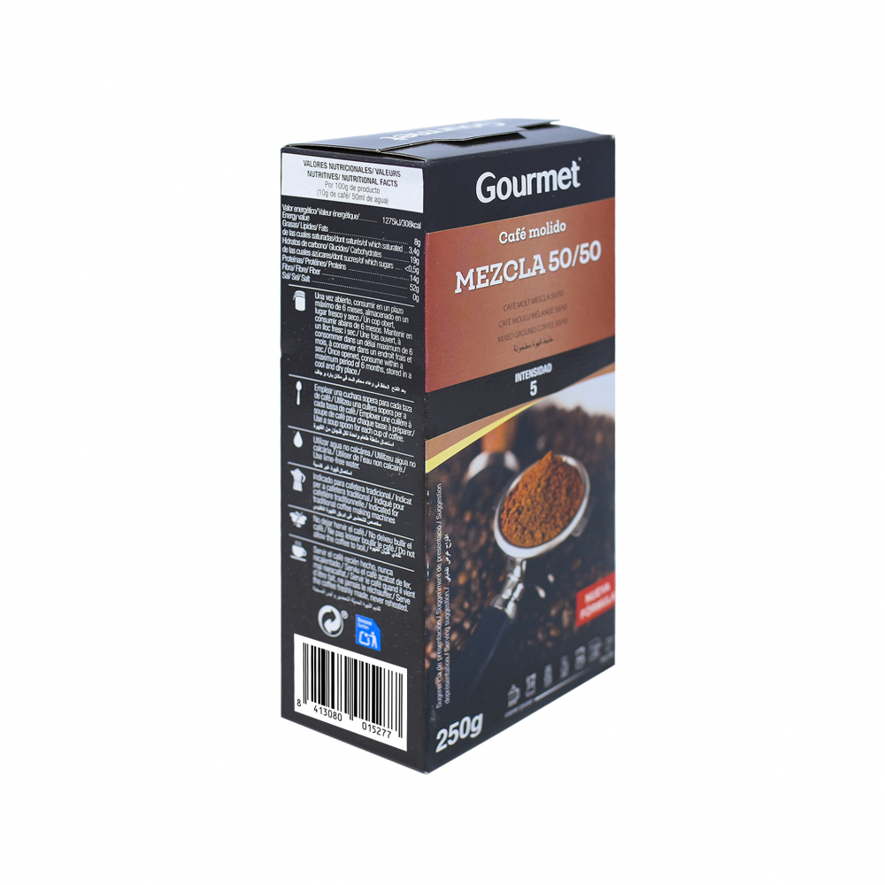 Café molido Mezcla 50/50 Gourmet (250 g / 8.81 oz) - Miniatura 3
