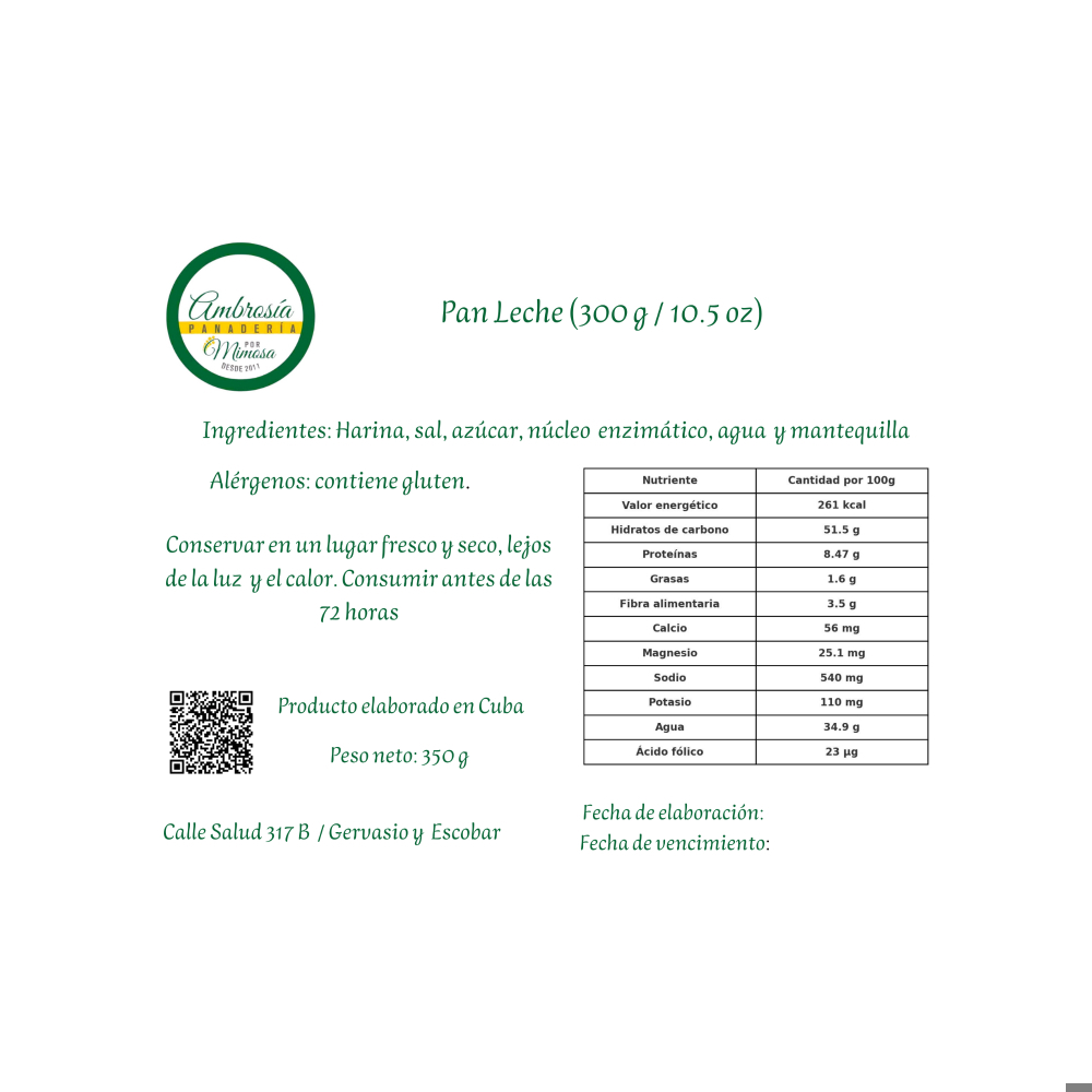 Pan Leche (300g / 10.5oz) - Miniatura 2