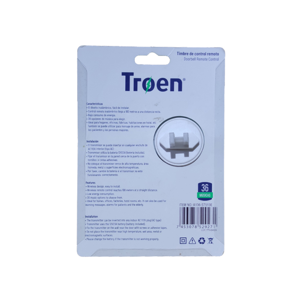 Timbre inalámbrico Troen - Miniatura 2