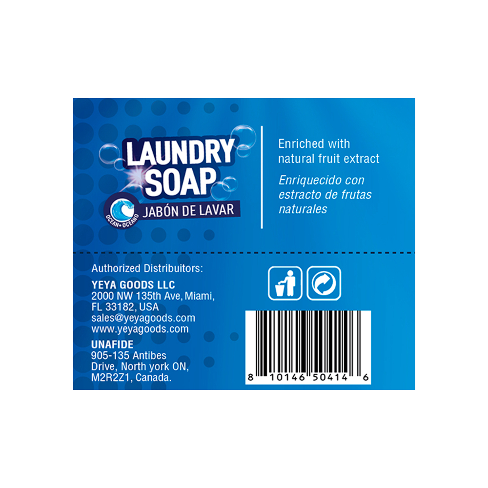 Jabón de lavar con aroma a océano Yeya (40 x 250 g / 8.8 oz) - Miniatura 3