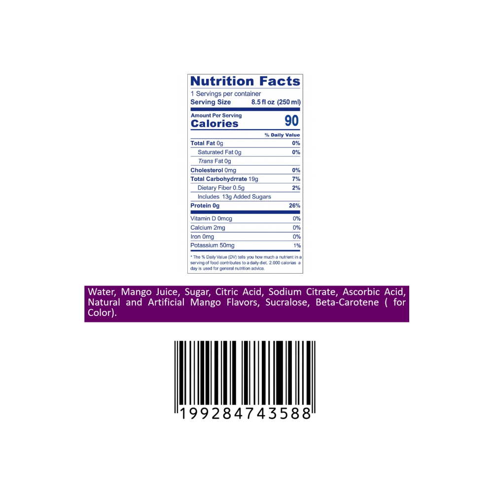 Néctar de fruta sabor mango Tropi Gusto (12 x 250 ml) - Miniatura 2