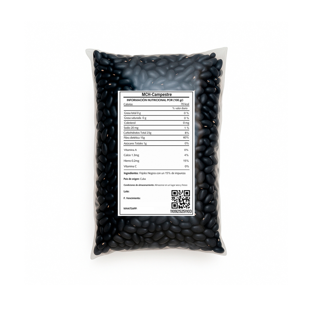 Frijoles negros MCH-Campestre (1 kg / 2.2 lb) - Miniatura 2