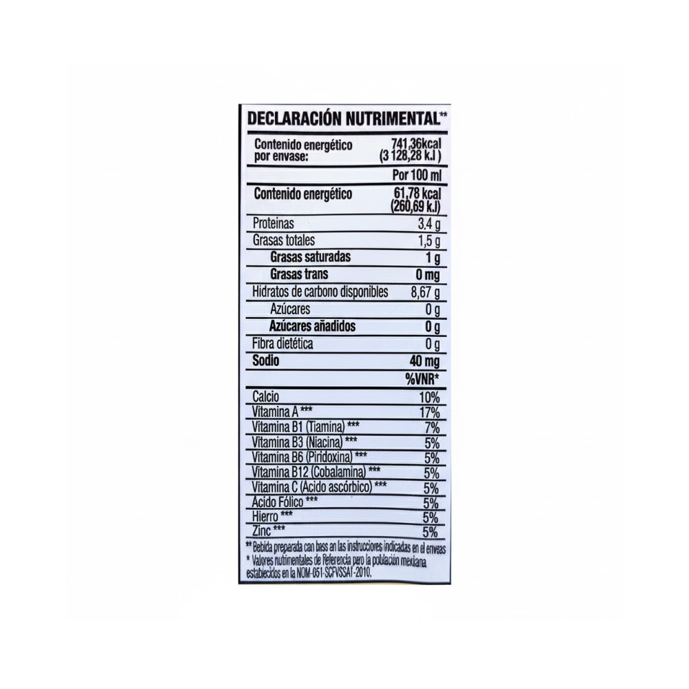 Polvo para preparar atole sabor vainilla fortificado con vitaminas y minerales Great Value (45 g / 1.59 oz) - Miniatura 3