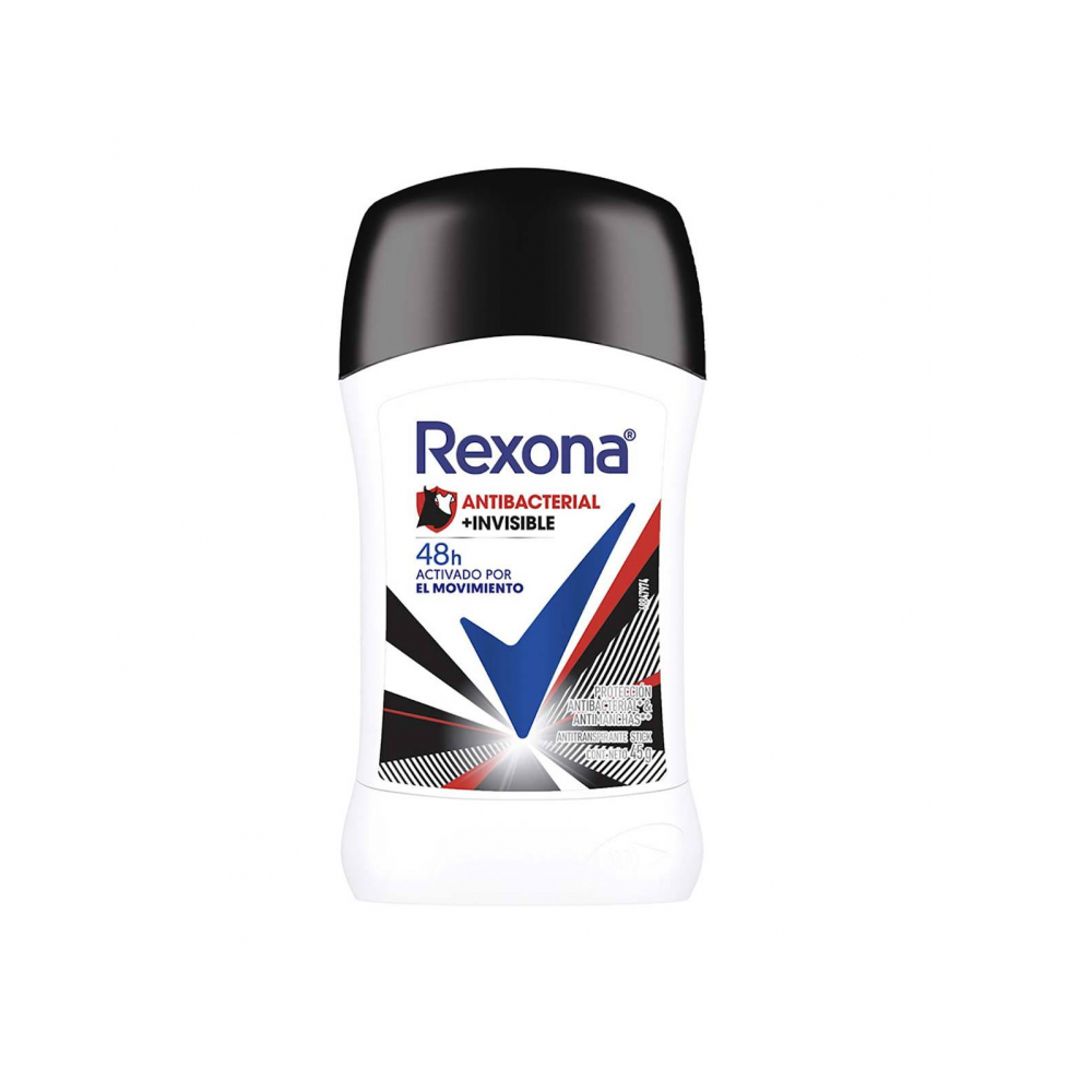 Desodorante en barra antibacterial + invisible Rexona (45 g / 1.58 oz) - Miniatura 2