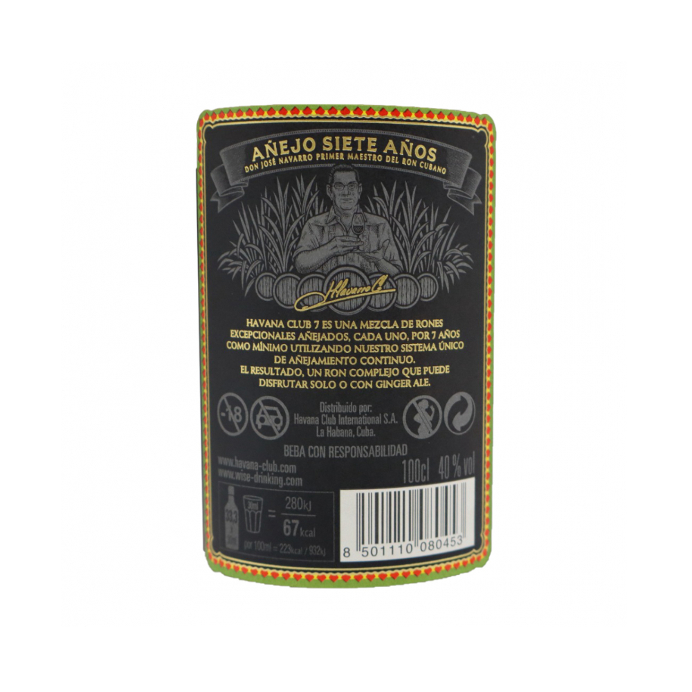 Ron añejo 7 años Havana Club (1 L) - Miniatura 3