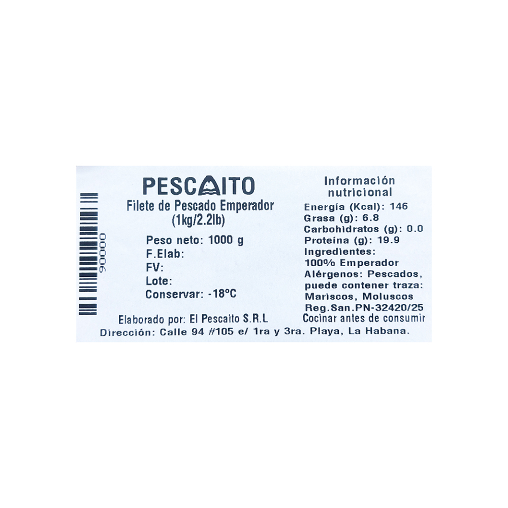 Filete de pescado emperador Pescaito (1 kg / 2.2 lb) - Miniatura 4