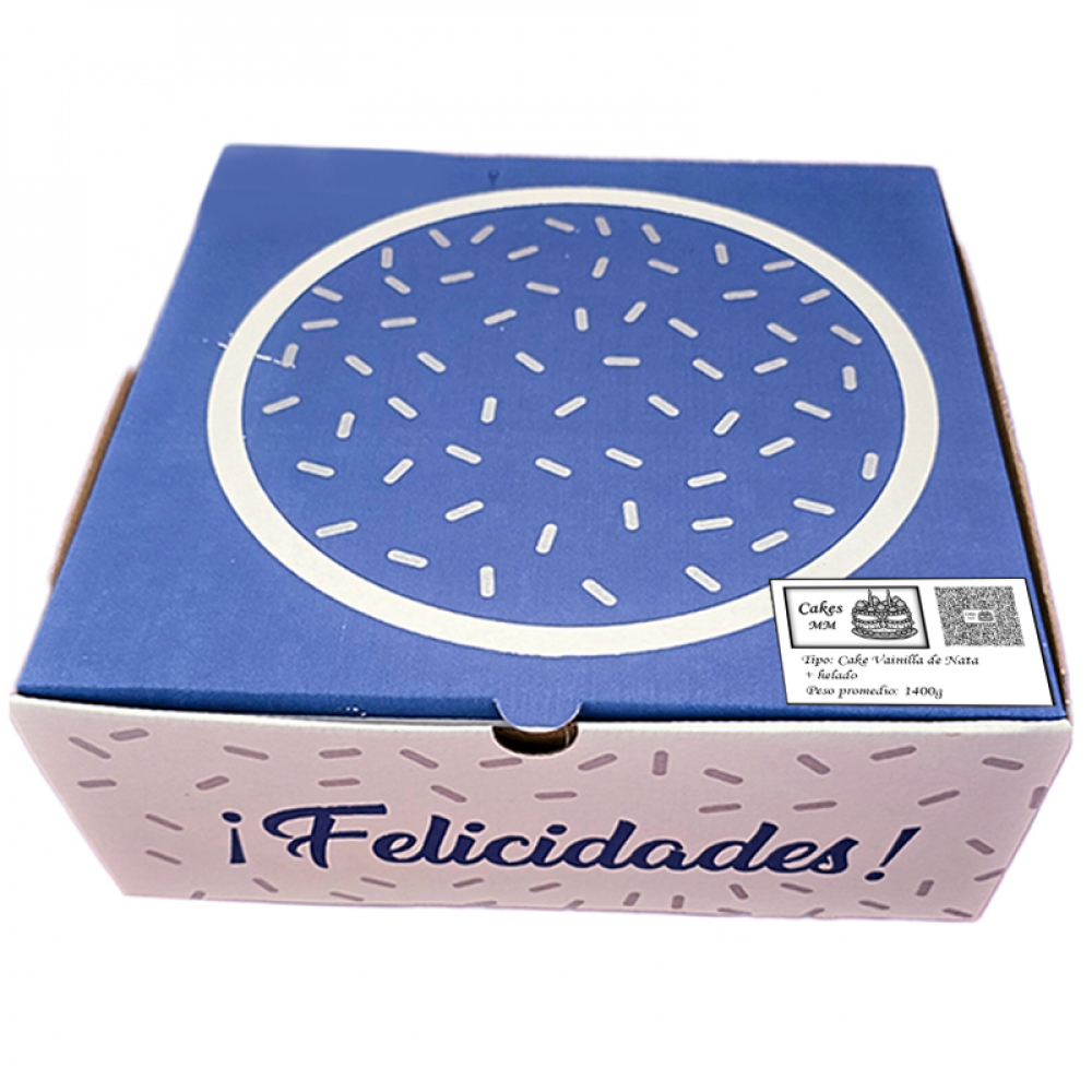 Cake de vainilla de nata (12 comensales) y helado Cakes MM - Miniatura 3