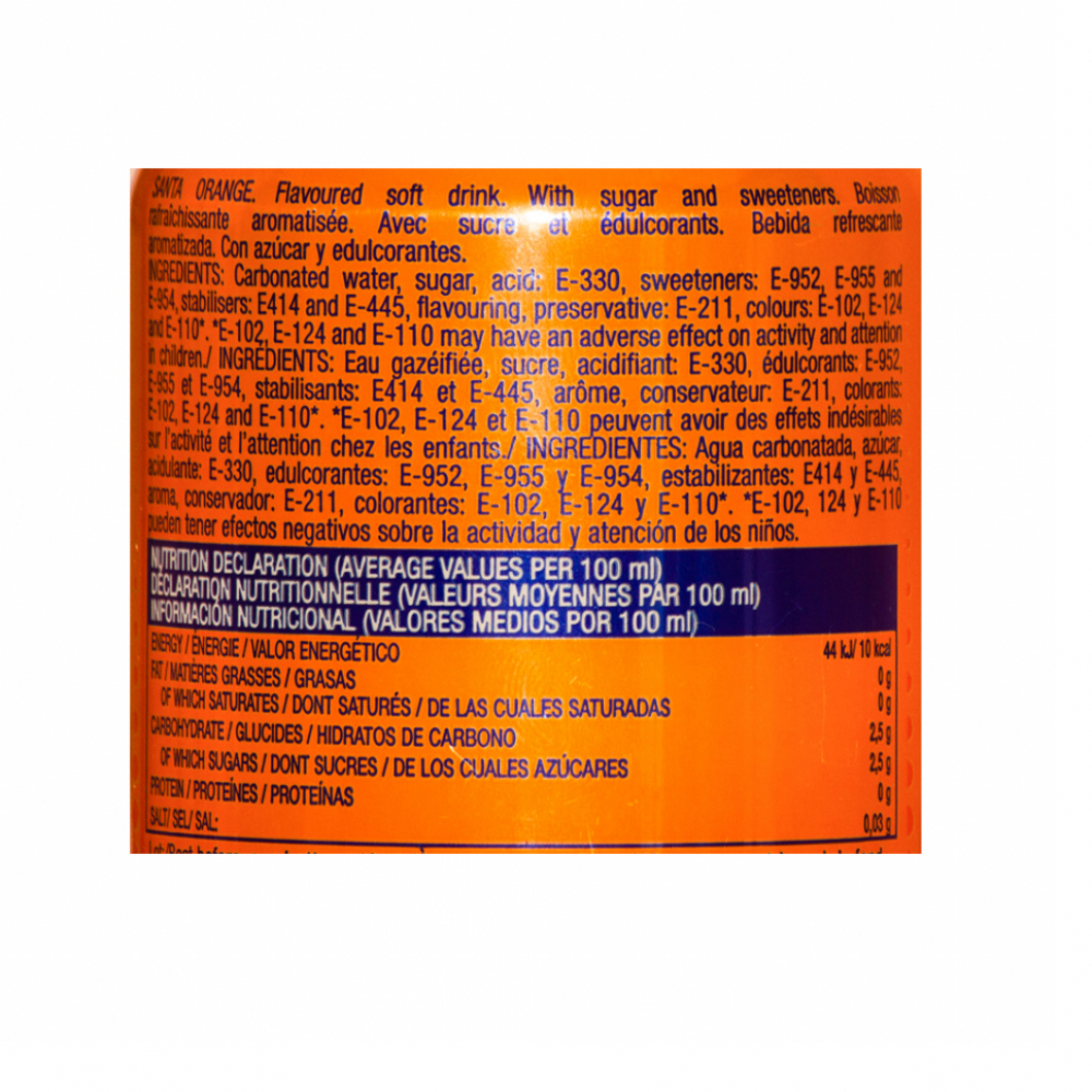 Refresco gaseado de naranja Santa (330 ml) - Miniatura 4