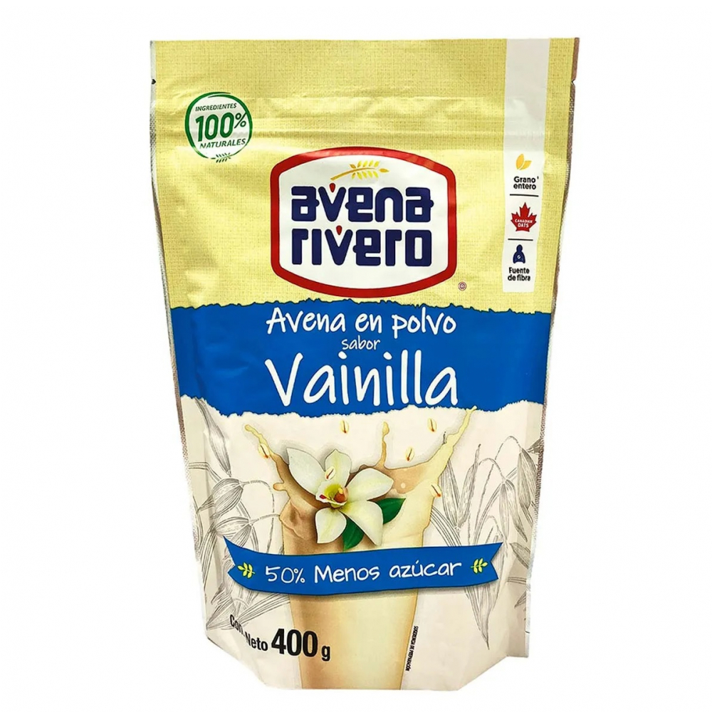 Avena en polvo sabor vainilla Avena Rivero (400 g / 14.11 oz) - Miniatura 4