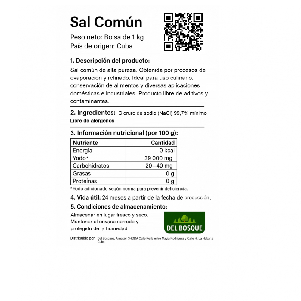 Sal común Del Bosque (1 kg / 2.2 lb) - Miniatura 3