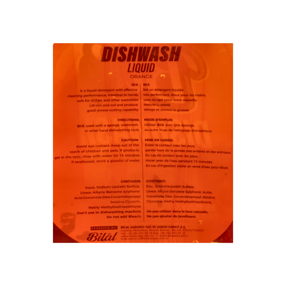 Lavavajillas líquido aroma naranja Bix (750 ml) - Miniatura 4