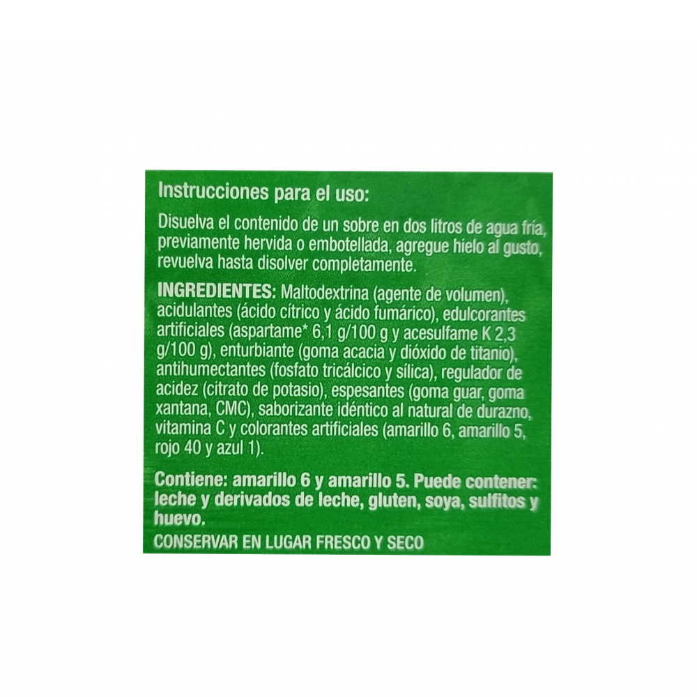 Refresco instantáneo sabor durazno Zuko (104 g / 3.67 oz) - Miniatura 4