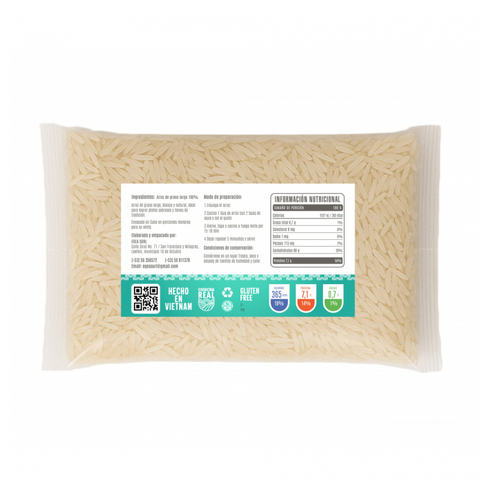 Arroz de grano largo Cosecha Real (4 x 1 kg / 2.2 lb) - Miniatura 3