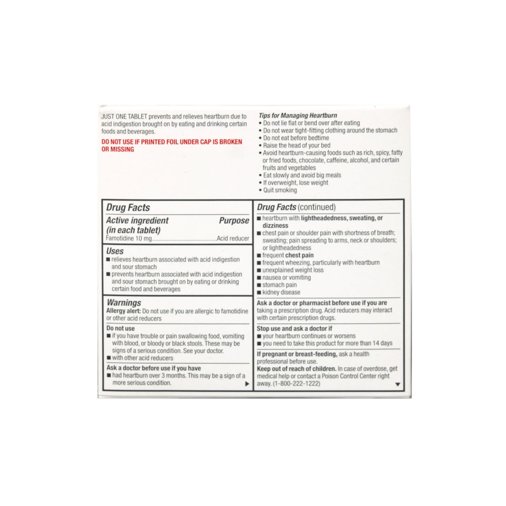 Famotidina 10 mg Major (60 tabletas) - Miniatura 2