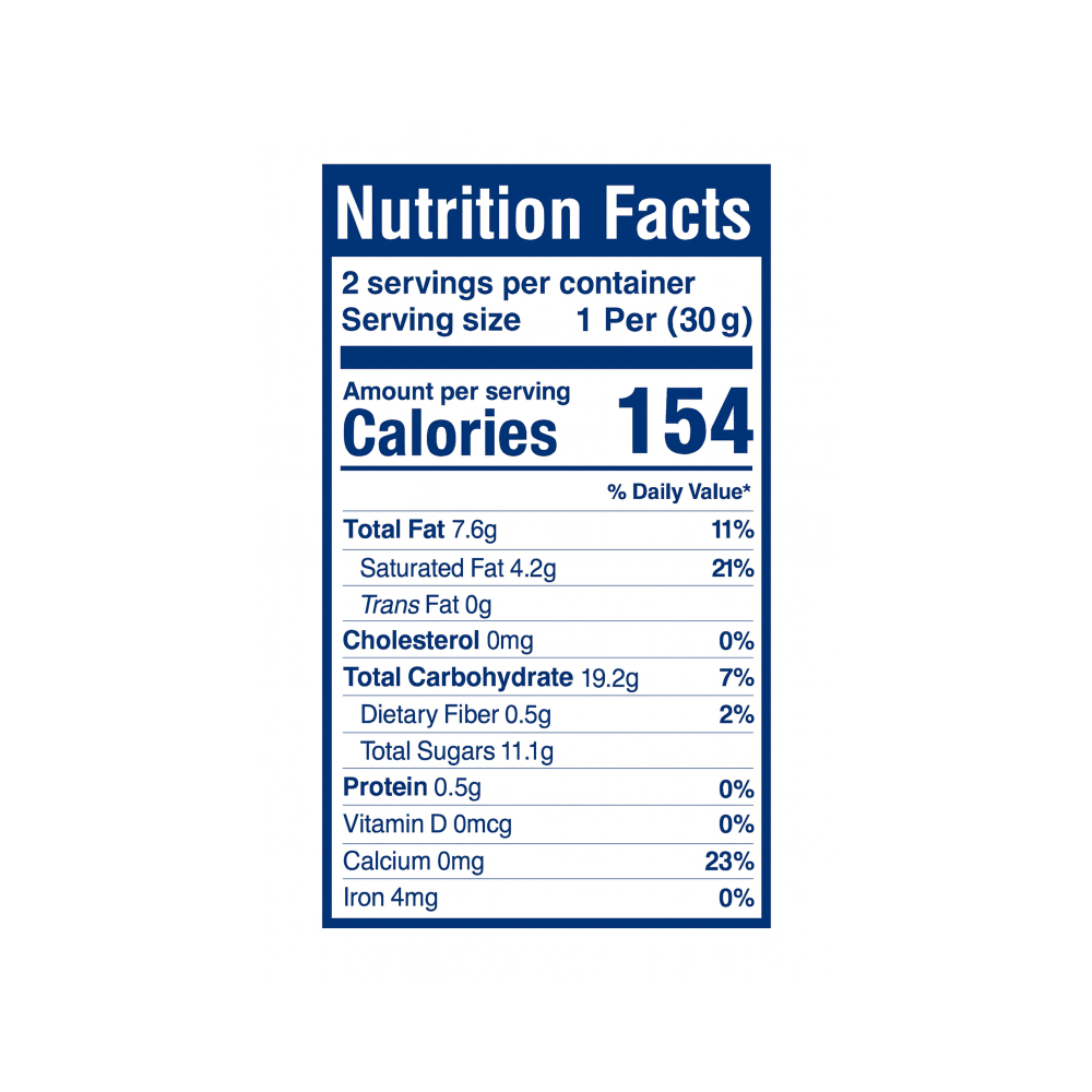 Galleta con crema de vainilla Porleo Aldiva (50 g / 1.76 oz) - Miniatura 2